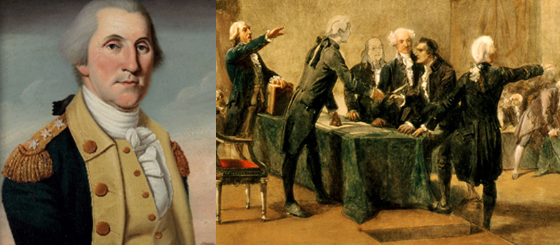 Signing of the Declaration of Independence & George Washington